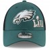 Men's Philadelphia Eagles New Era Midnight Green Super Bowl LII Champions 9FORTY Trucker Adjustable Hat 3095859